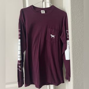 Victoria’s secret PINK soft maroon long sleeve